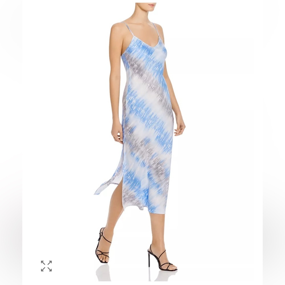 re:named Blue and White Midi Dress